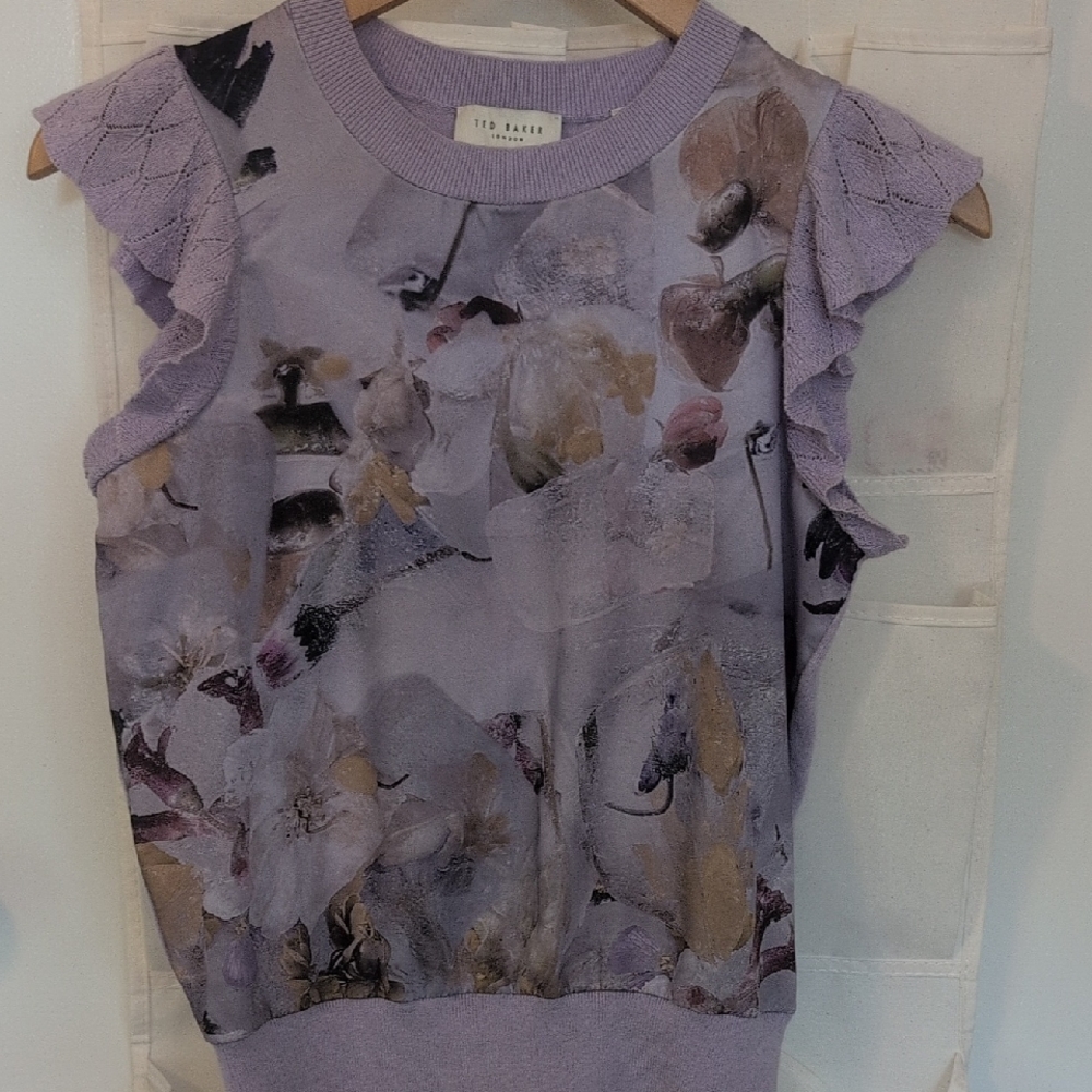Ted Baker Purple Sleeveless  Top